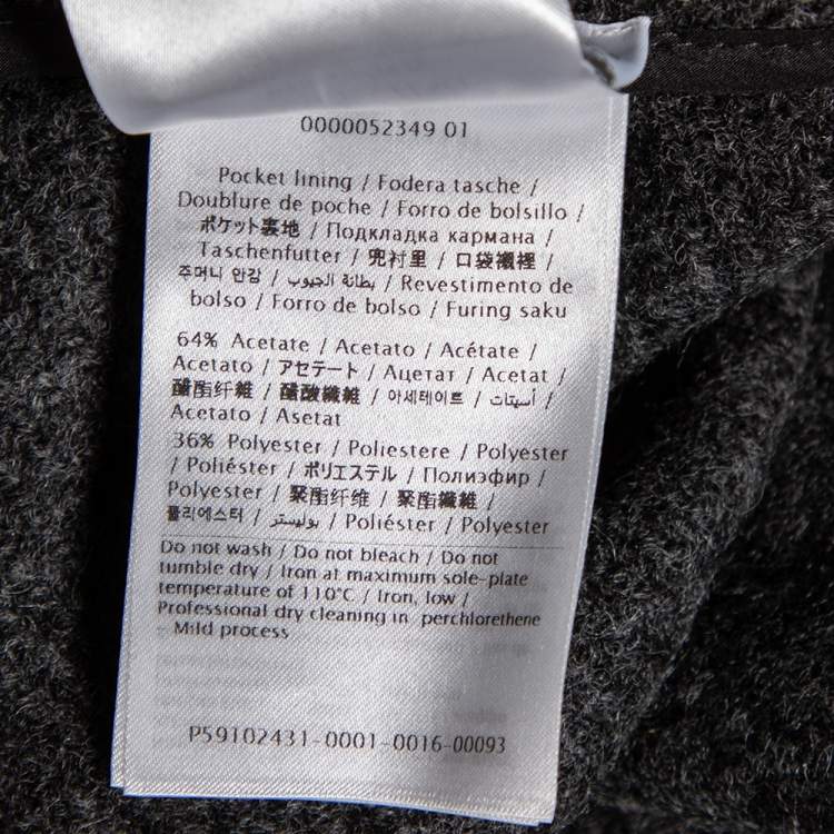 Pre Owned RED Valentino Grey Shetland Wool Mini Skirt S