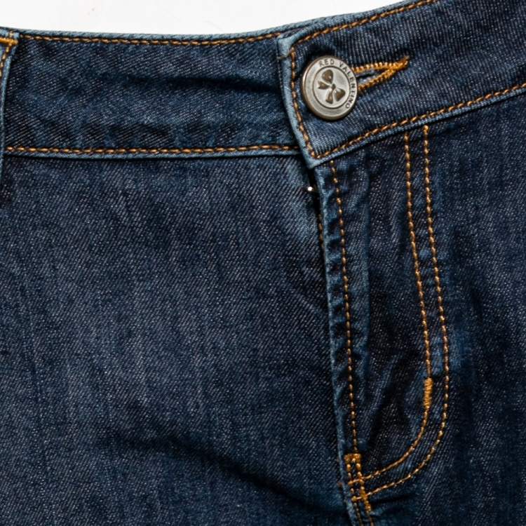Pre Owned RED Valentino Blue Denim Bow Detail Jeans M