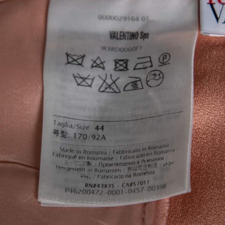 Pre Owned RED Valentino Pink Crepe Cropped Trouser M