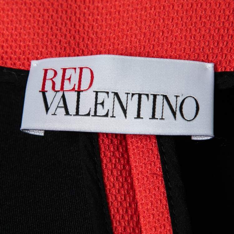 Pre Owned RED Valentino Coral Pique Bow Detail  Coat  M
