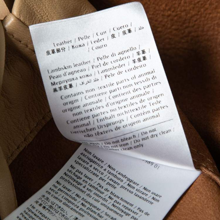 Pre Owned RED Valentino Brown Lambskin Leather Cropped Jacket M