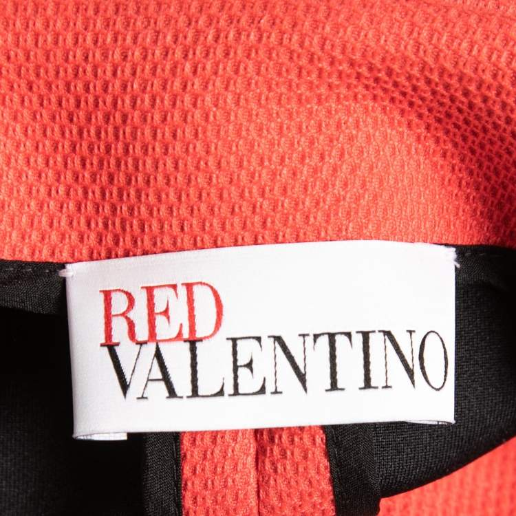 Pre Owned RED Valentino Coral Pink Pique Bow Detail  Jacket L