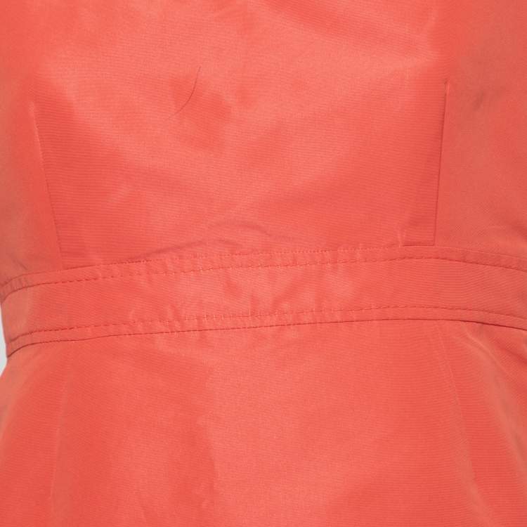 Pre Owned RED Valentino Coral Pink Synthetic Sleeveless Dress M
