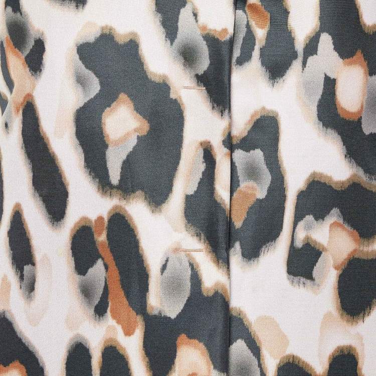 Pre Owned RED Valentino Pale Pink Leopard Print Lightweight Jacket S