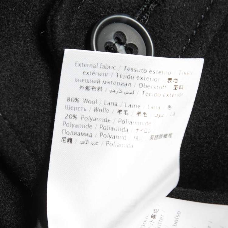 Pre Owned RED Valentino Black Wool Single Breasted Cropped Jacket S