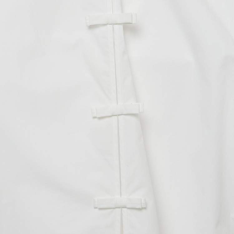 Pre Owned RED Valentino White Cotton Camicia Tie-back Full Sleeve Shirt XL