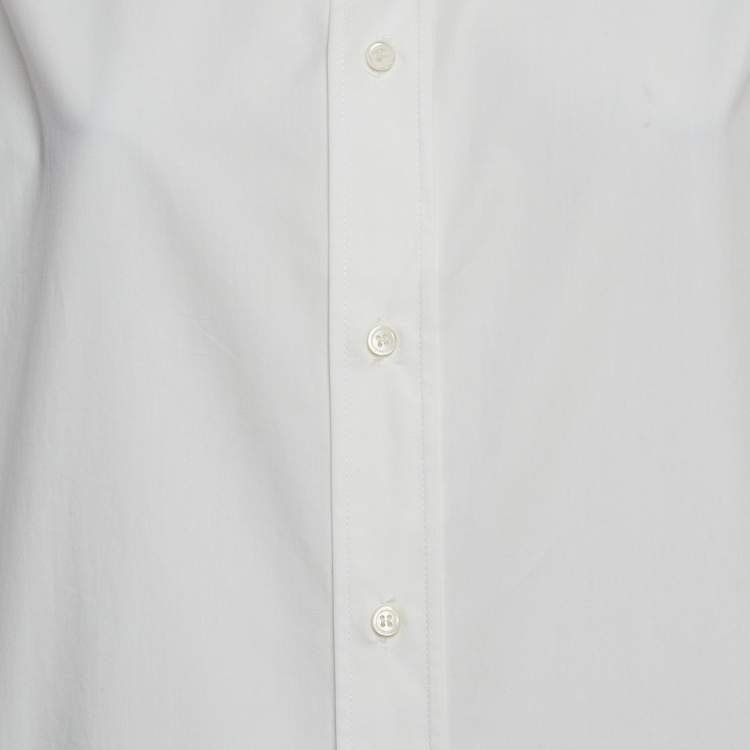 Pre Owned RED Valentino White Cotton Camicia Tie-back Full Sleeve Shirt XL