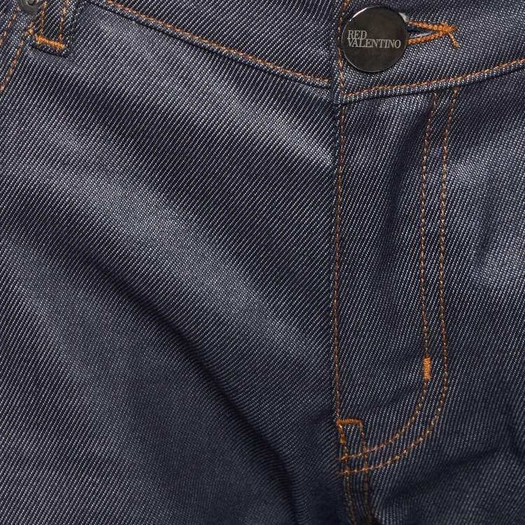 Pre Owned RED Valentino Dark Blue Denim Regular Fit Jeans L/Waist 31"