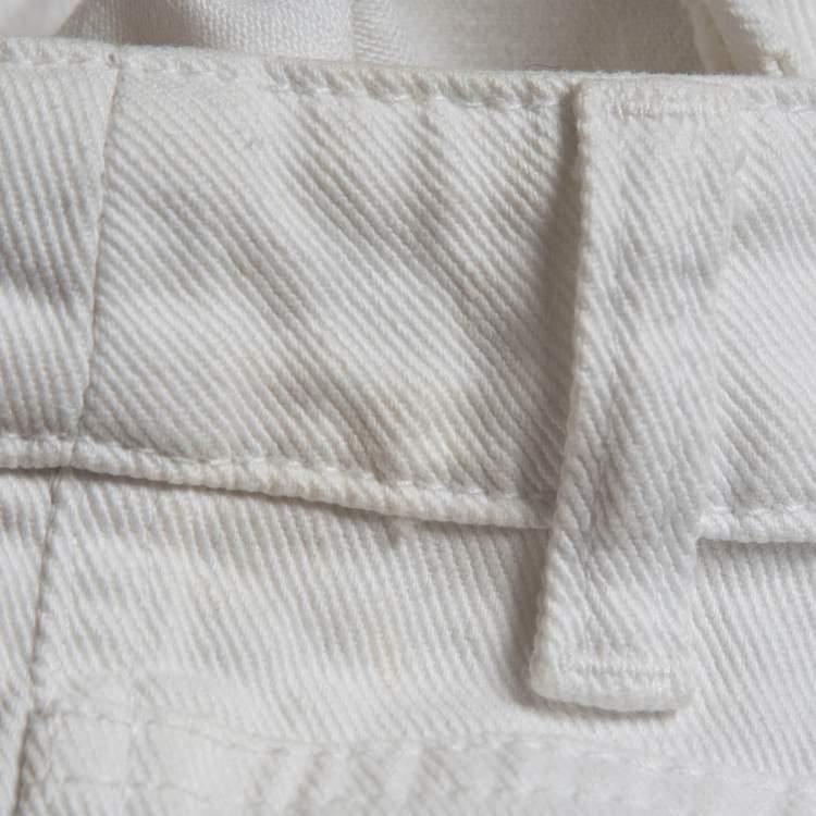 Pre Owned RED Valentino White Denim Straight Leg Jeans M Waist 28"