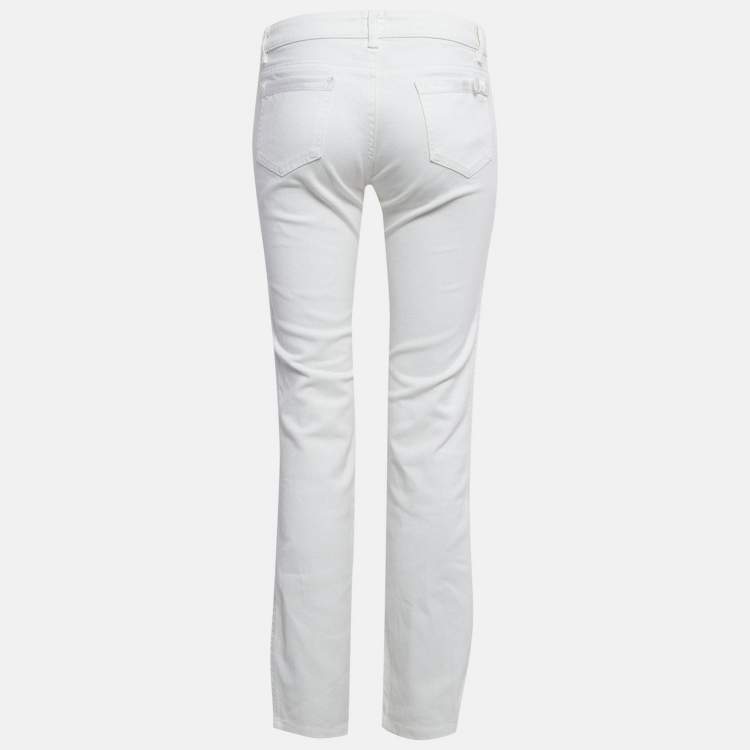Pre Owned RED Valentino White Denim Straight Leg Jeans M Waist 28"