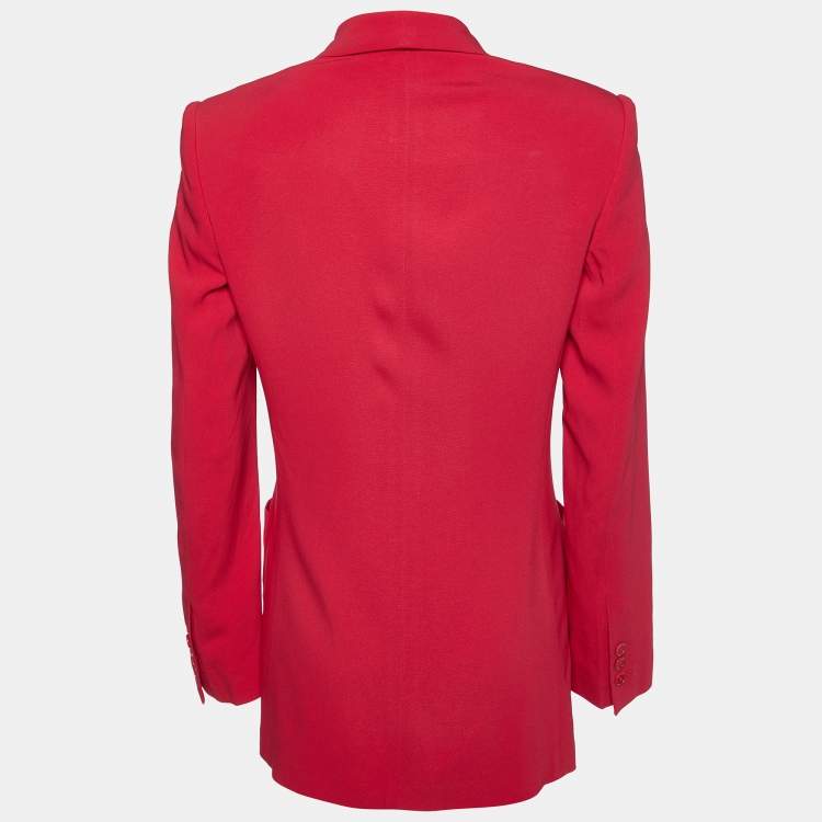 Pre Owned RED Valentino Pink Crepe Tailored Blazer M