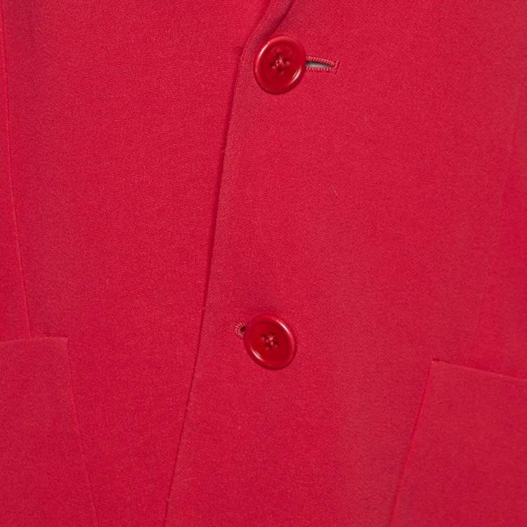 Pre Owned RED Valentino Pink Crepe Tailored Blazer M
