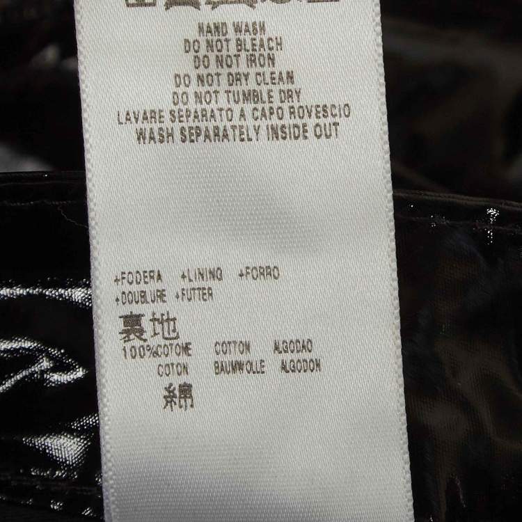 Pre Owned RED Valentino Black Synthetic Detailed Pocket Trouser M
