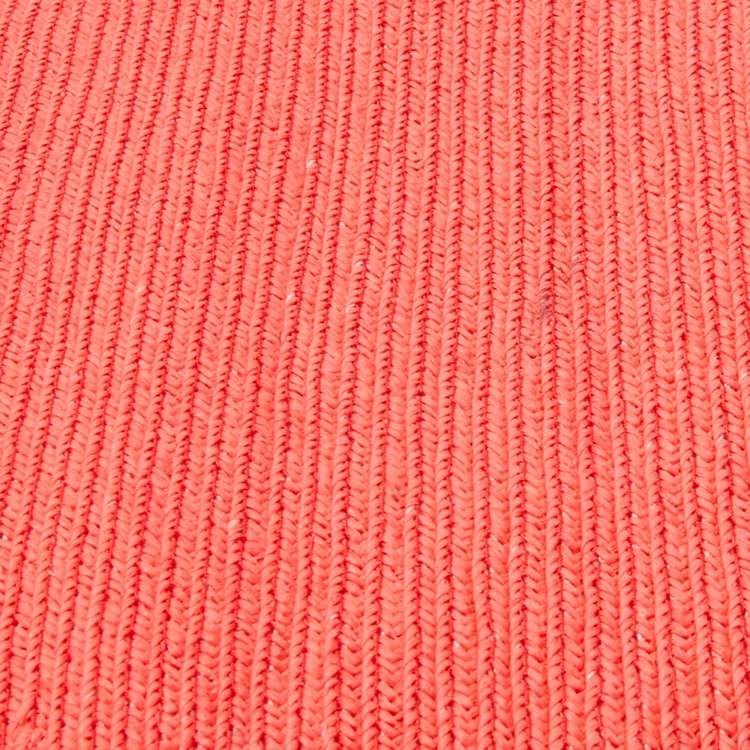 Pre Owned RED Valentino Coral Orange Raffia and Lace Bow Chain Bag