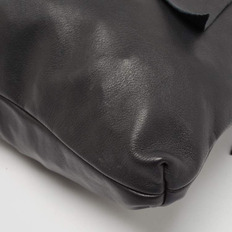 Pre Owned RED Valentino Black Leather Bow Tote