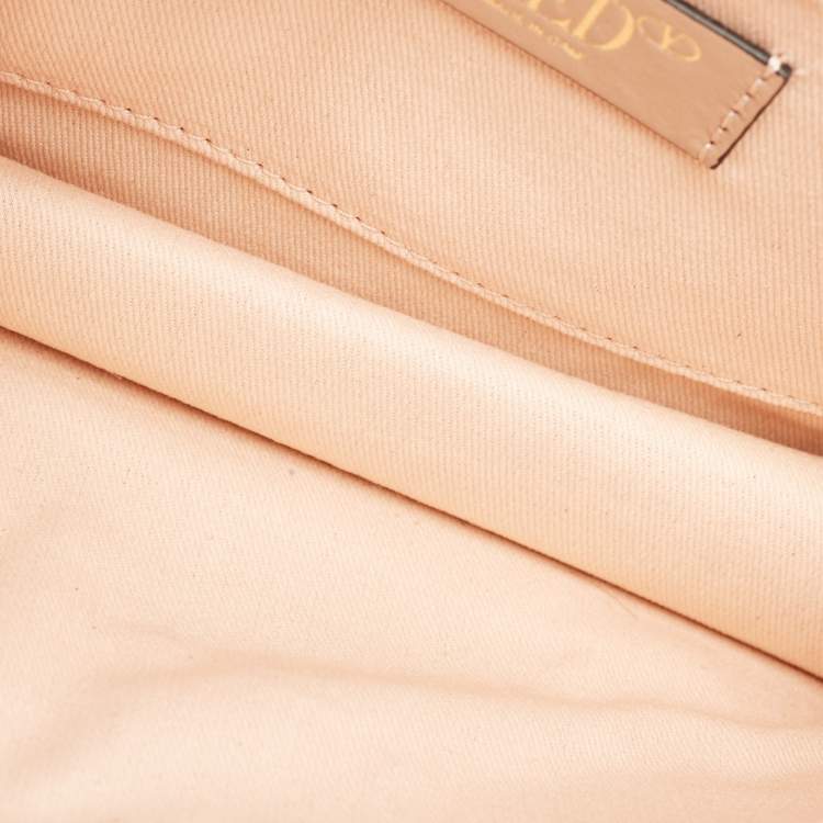 Pre Owned RED Valentino Beige Leather Rock Ruffles Crossbody Bag