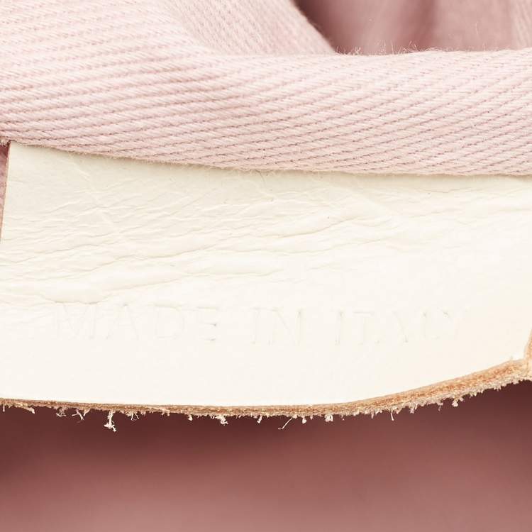 Pre Owned RED Valentino Beige Leather Bow Fold Over Chain Shoulder Bag