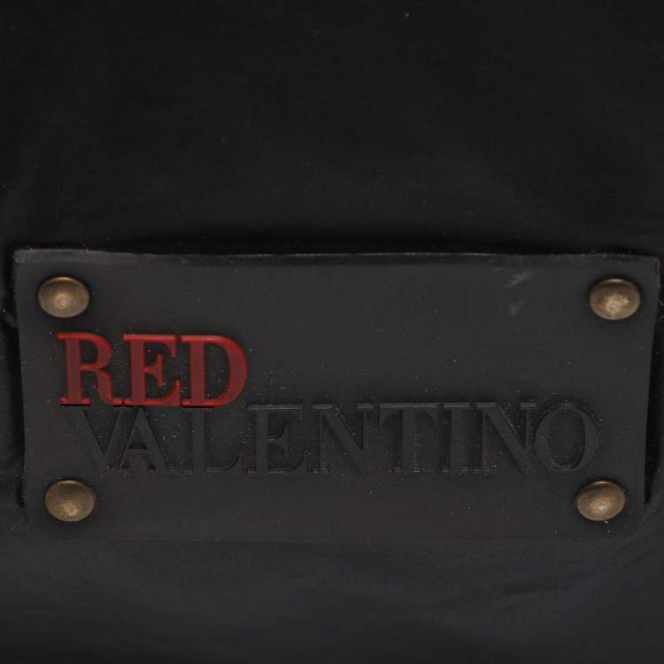 Pre Owned RED Valentino Bow Black Nylon Tote