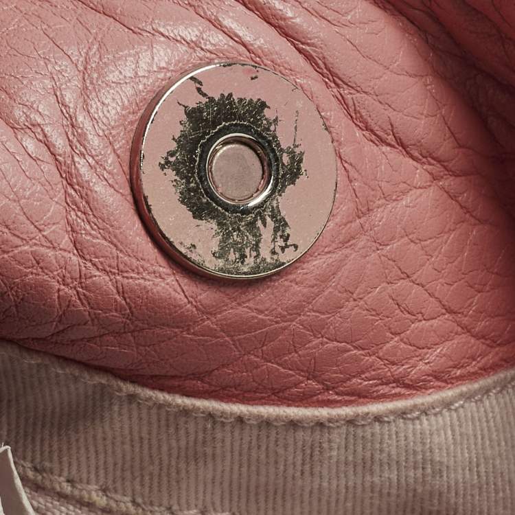 Pre Owned RED Valentino Bow Pink Leather Hobo 