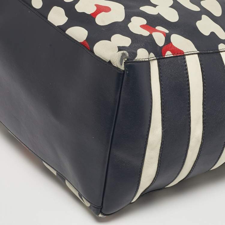 Pre Owned RED Valentino Multicolor Leather Zip Shopper Tote