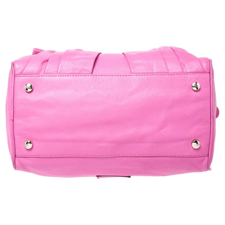 Pre Owned RED Valentino Pink Leather Bow Sacthel
