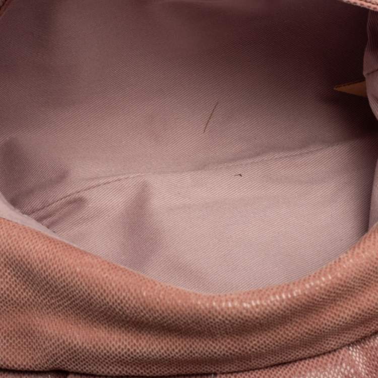 Pre Owned Red Valentino Pink Textured Leather Bow Flap Chain  Shoulder Bag