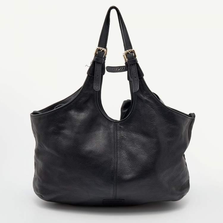 Pre Owned RED Valentino Black Leather Bow Tote 