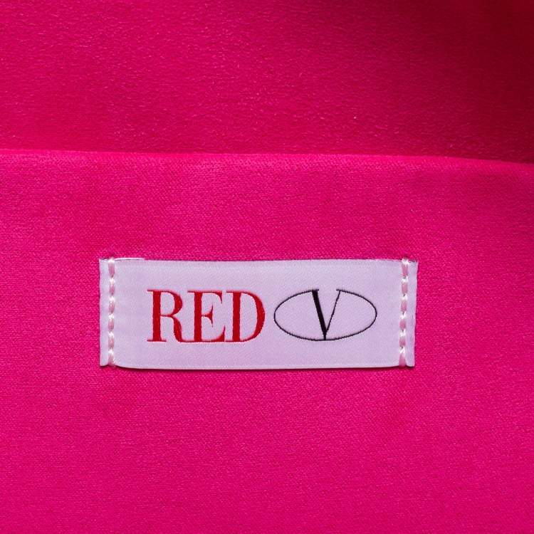Pre Owned RED Valentino Black Leather Wristlet Clutch