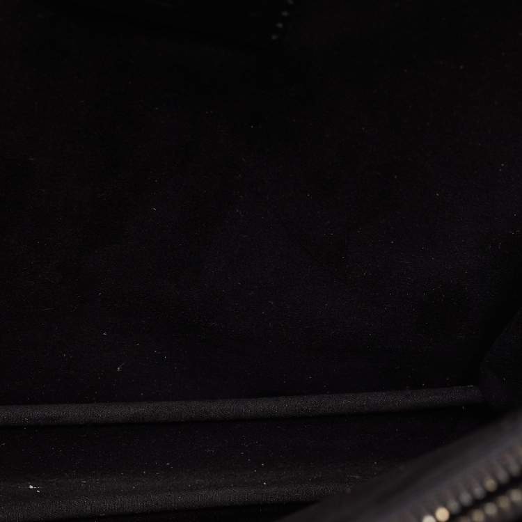 Pre Owned Red Valentino Pink/Black Leather Eyelet Shoulder Bag