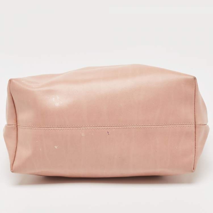 Pre Owned RED Valentino Old Rose Leather Bow Tote