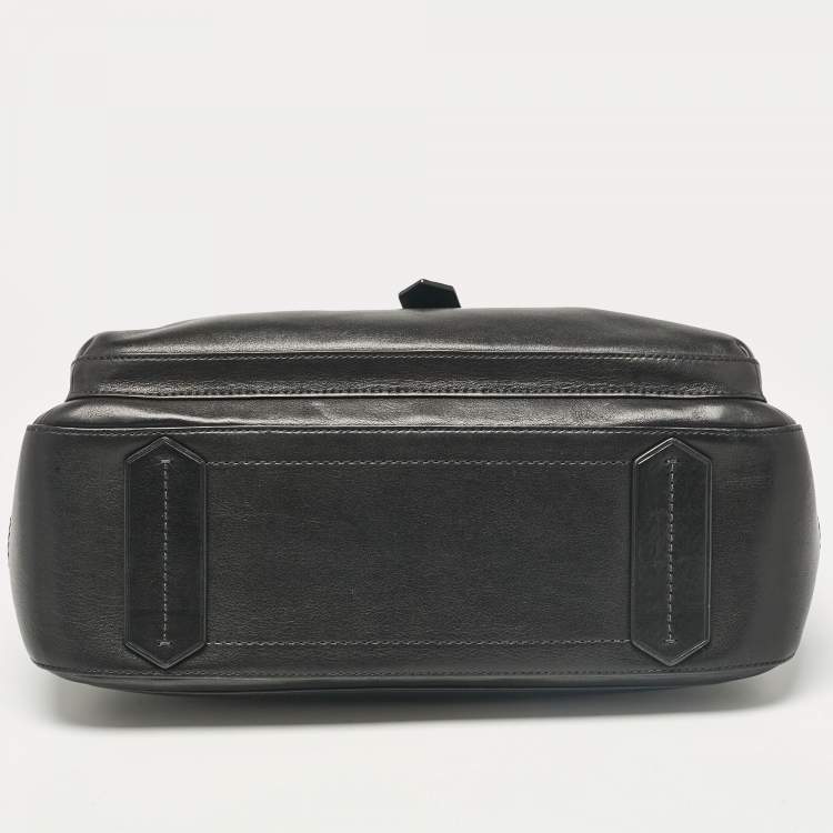 Pre Owned Reed Krakoff Black Leather Gator Boxer II Tote