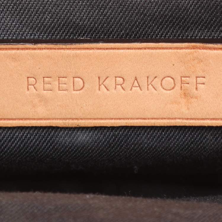 Pre Owned Reed Krakoff Neon Orange Leather Boxer Tote
