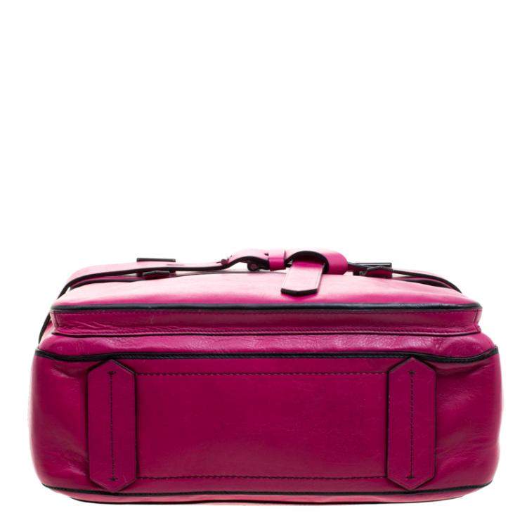 Pre Owned Reed Krakoff Magenta Leather Boxer Tote
