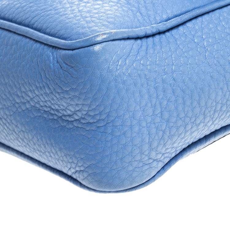 Pre Owned Reed Krakoff Sky Blue Leather Crossbody Bag