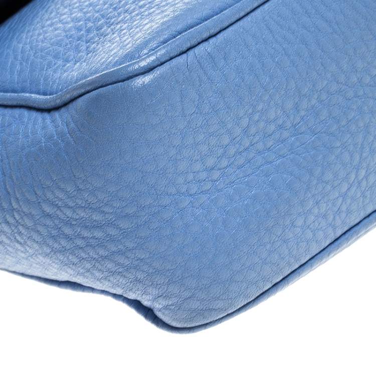 Pre Owned Reed Krakoff Sky Blue Leather Crossbody Bag