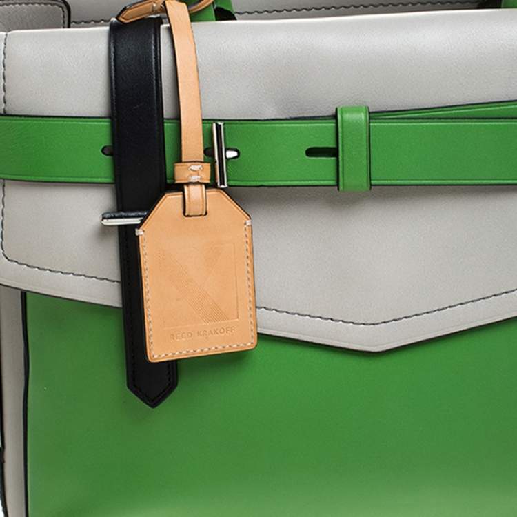 Pre Owned Reed Krakoff Multicolor Leather Boxer Tote