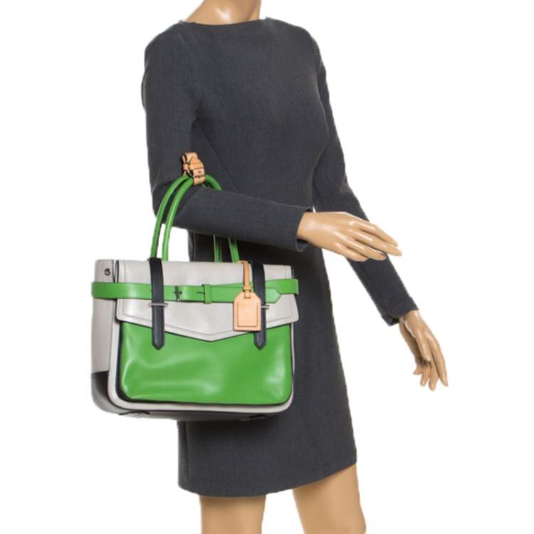 Pre Owned Reed Krakoff Multicolor Leather Boxer Tote