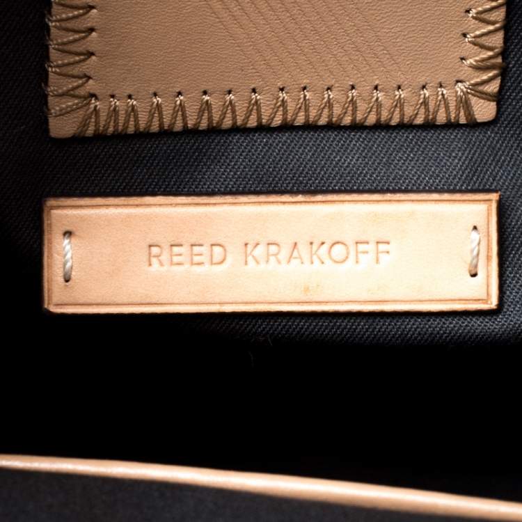 Pre Owned Reed Krakoff Multicolor Leather Gator Boxer II Tote