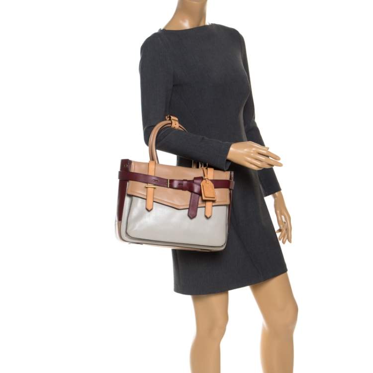 Pre Owned Reed Krakoff Multicolor Leather Gator Boxer II Tote