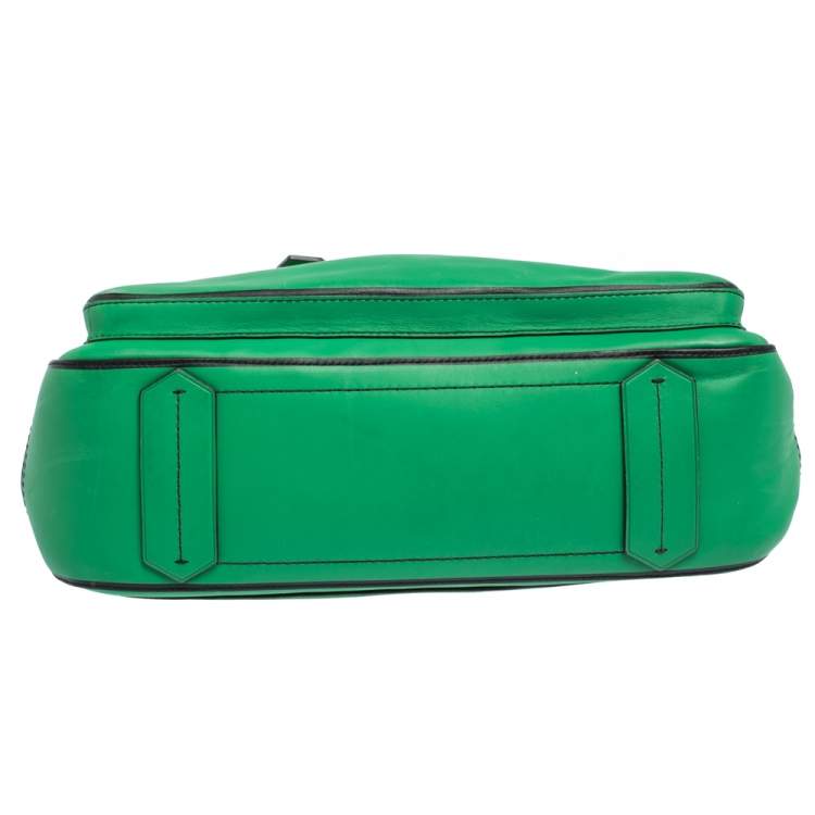 Pre Owned Reed Krakoff Green/Black Leather Boxer Tote