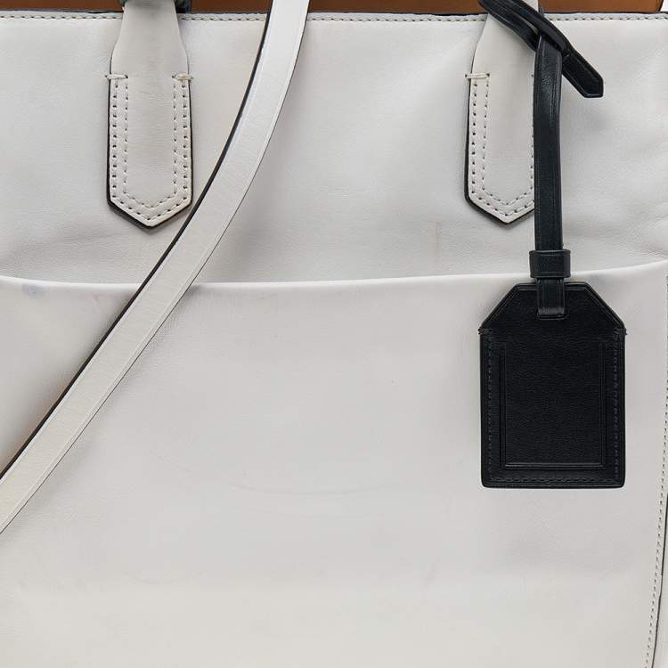 Pre Owned Reed Krakoff White Leather Atlantique Tote