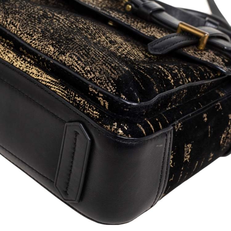 Pre Owned Reed Krakoff Black Fabric And Leather Boxer Bag