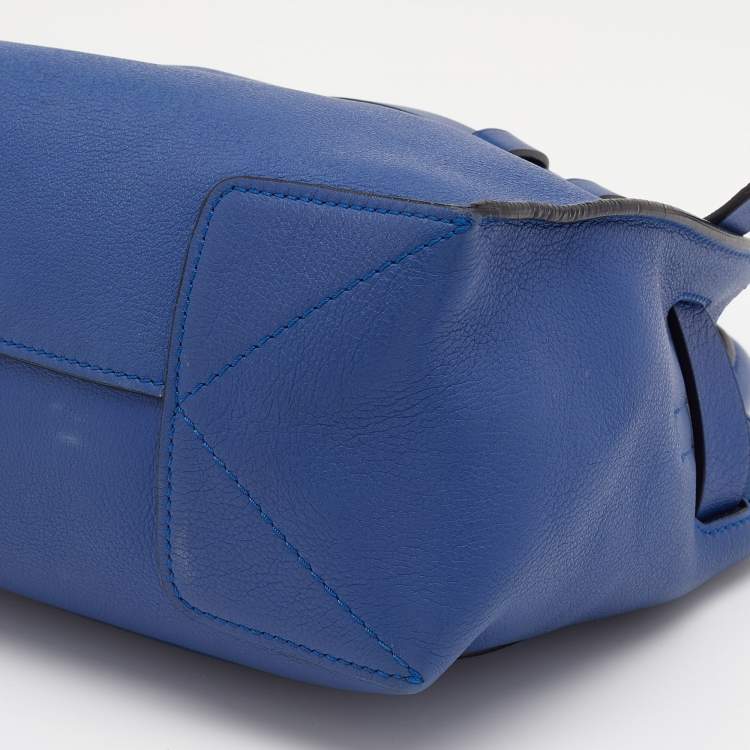 Pre Owned Reed Krakoff Blue Leather Boxer Tote