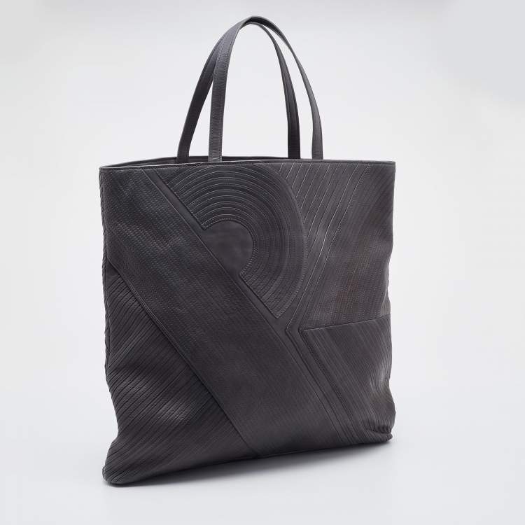 Pre Owned Reed Krakoff Grey Leather Tote