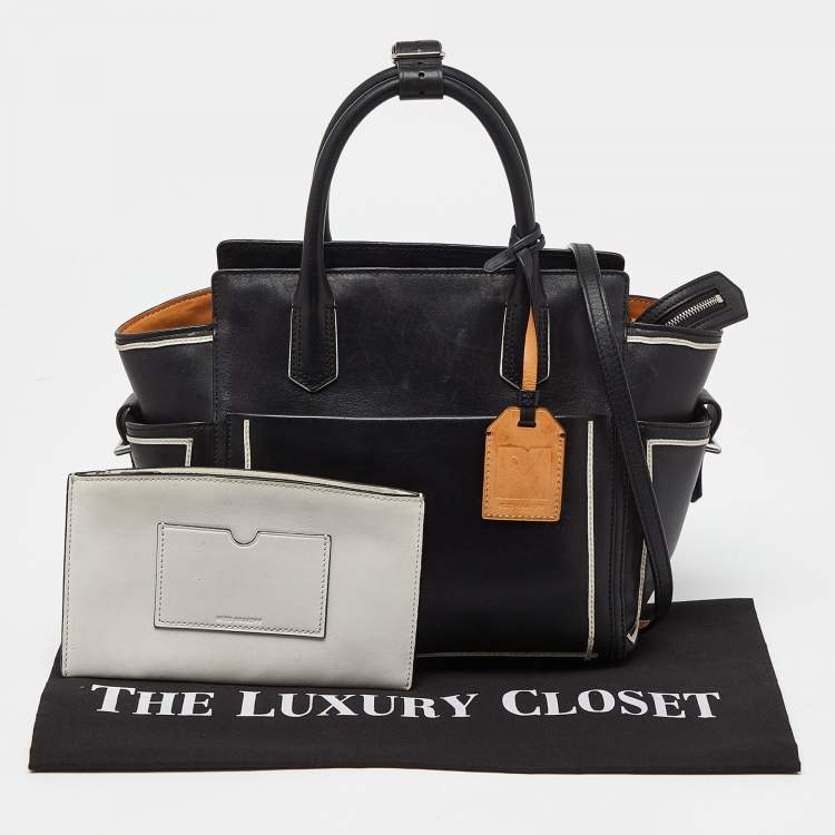 Pre Owned Reed Krakoff Black/White Leather Atlantique Tote