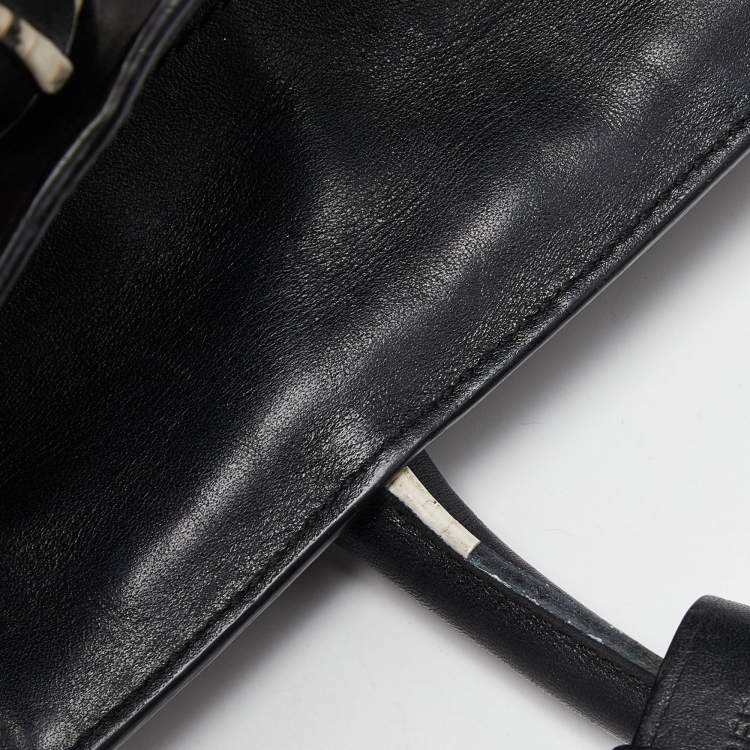 Pre Owned Reed Krakoff Black/White Leather Atlantique Tote
