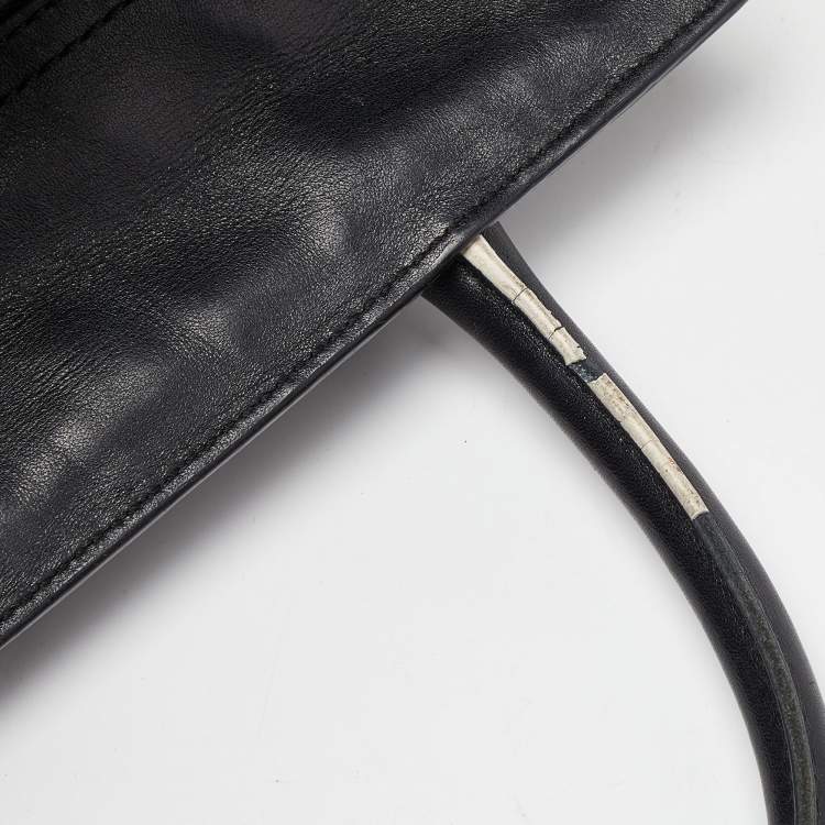 Pre Owned Reed Krakoff Black/White Leather Atlantique Tote