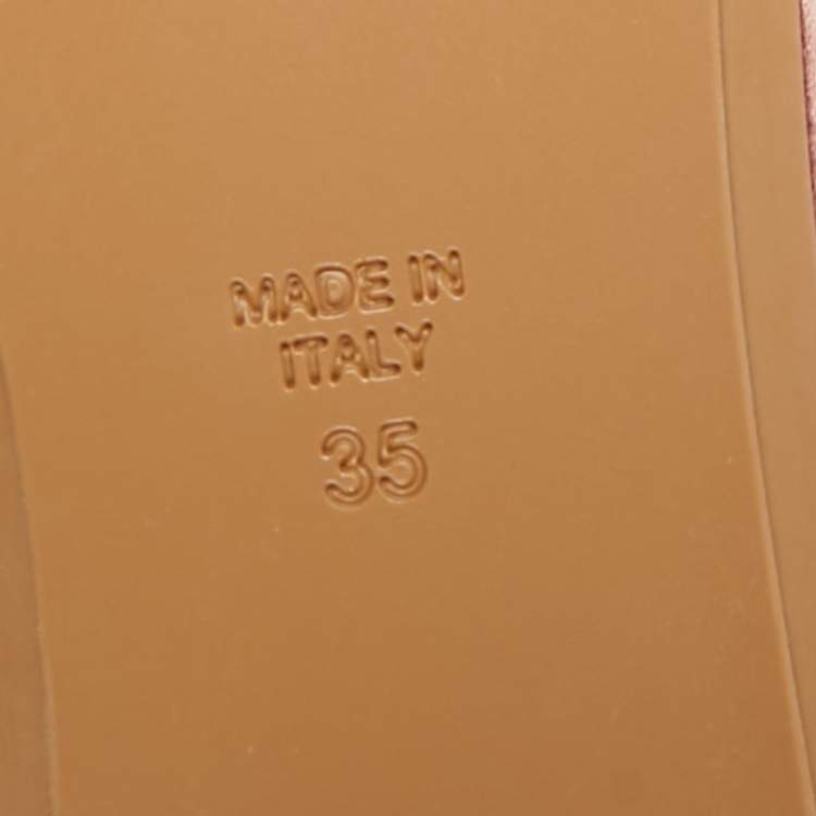 Pre Owned René Caovilla Pink Satin Cleo Ankle Wrap Flat Sandals Size 35