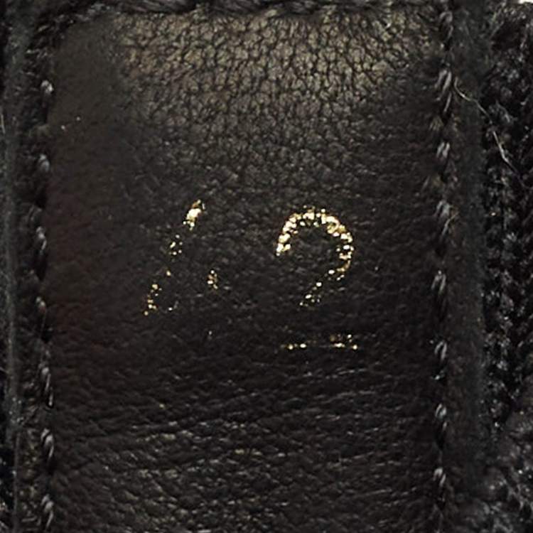 Pre Owned René Caovilla Cleo Running Size 42 Black Knit Fabric High Top Sneakers