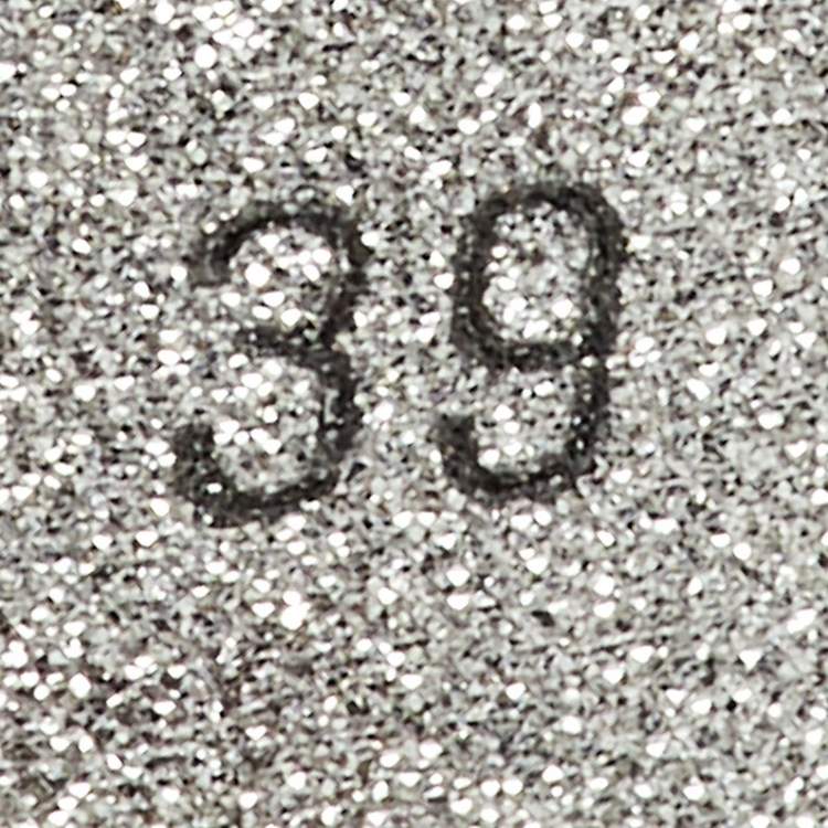 Pre Owned René Caovilla Metallic Leather Anastasia Ankle Strap Platform Sandals Size 39